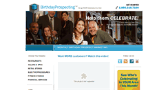 Desktop Screenshot of birthdayprospecting.com