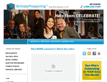 Tablet Screenshot of birthdayprospecting.com